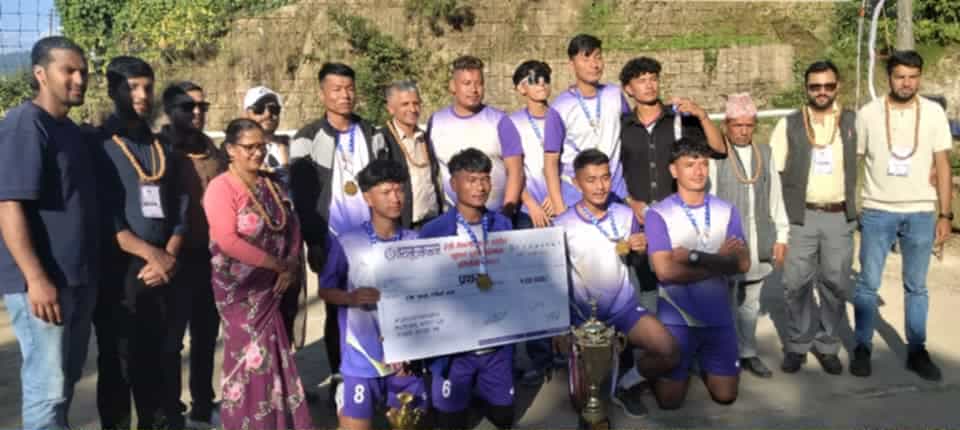 तेस्रो नगरस्तरीय पुरुष भलिबल प्रतियोगिताको उपाधि योङ स्टार युवा क्लबलाई