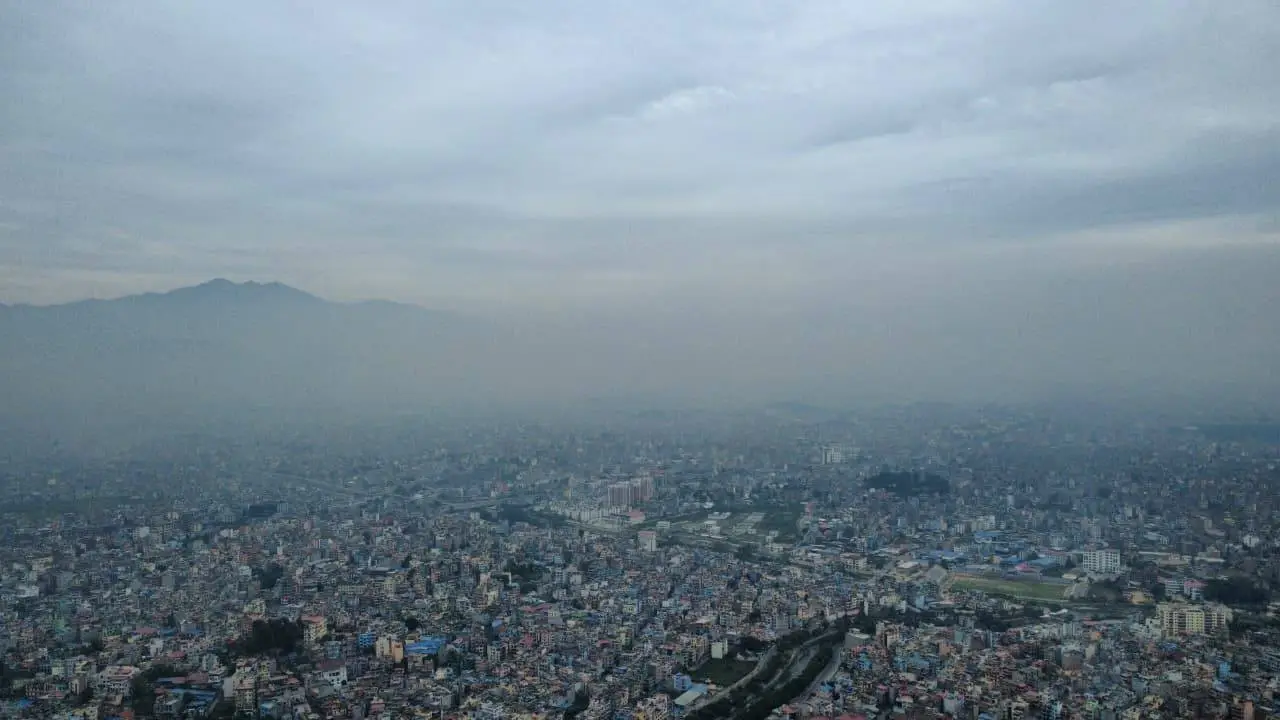 काठमाडौं उपत्यकामा बढ्न थाल्यो प्रदूषण, अबको दुई हप्तासम्म छैन पानी पर्ने सम्भावना