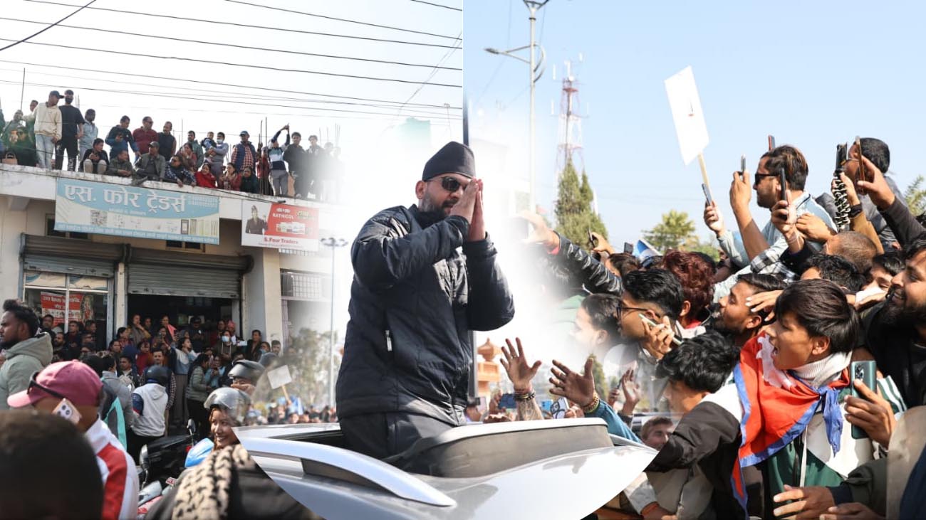 चुनावी अभियानका क्रममा नेपालगञ्ज पुगे बालेन