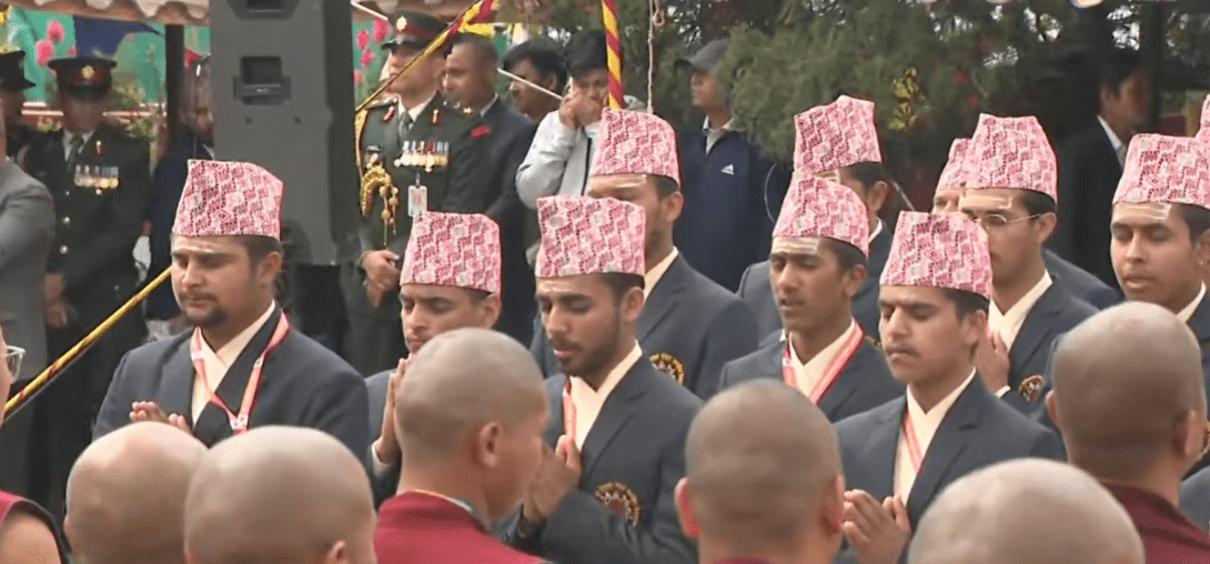 प्रधानमन्त्री बालेनको शपथमा स्वस्ति र मंगलवाचन