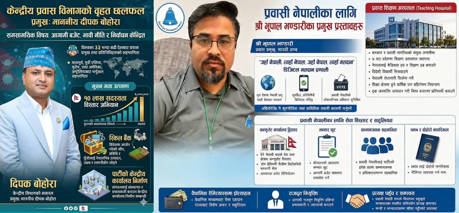 केन्द्रीय प्रवास विभागको वृहत अन्तरक्रिया सम्पन्न, १० लाख सदस्यता अभियानदेखि ‘प्रवास टिचिङ अस्पताल’सम्मका प्रस्ताव प्रस्तुत