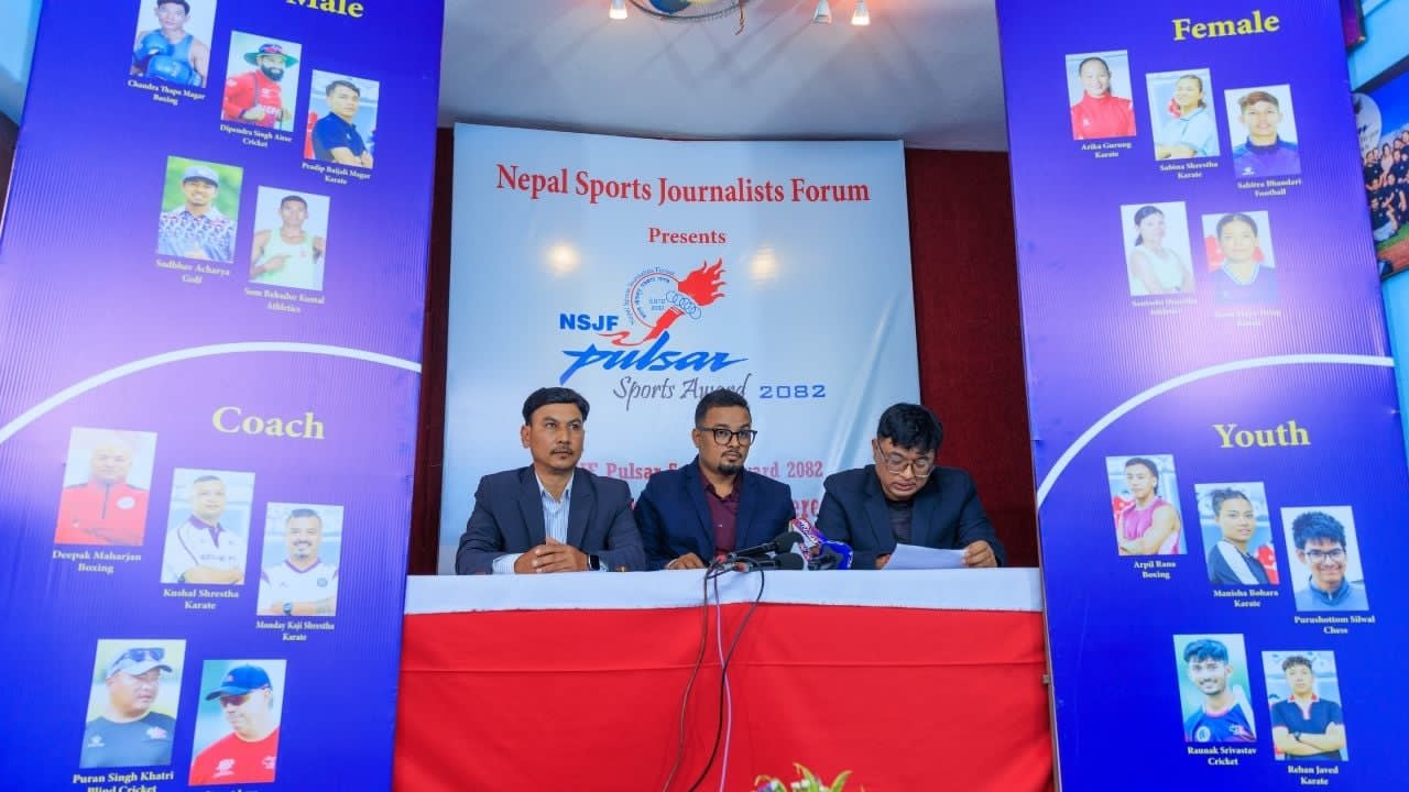 एनएसजेएफ स्पाेर्ट्स अवार्डको चार विधाका मनोनयन सार्वजनिक, बाढी पीडितप्रति समर्पित
