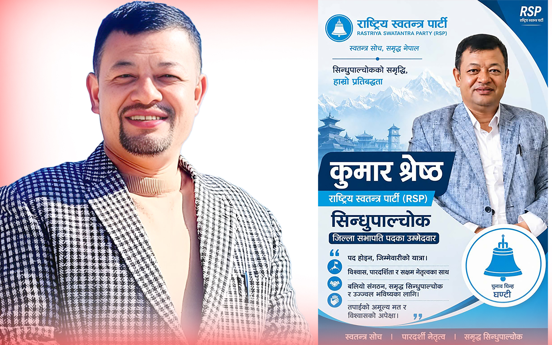 जिल्ला संगठन सुदृढ बनाउने प्रतिबद्धतासहित मैदानमा-कुमार श्रेष्ठ